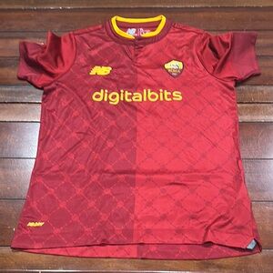 New Balance Kids Roma Jersey - Red and Gold
